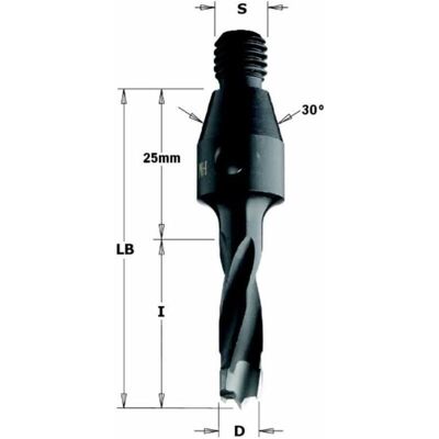 CMT 342.100.12 Acero de Alta Resistencia Para Taladro Ciego - Herramienta de Perforación CMT 342.100.12 Acero de Alta Resistencia Para Taladro Ciego - Herramienta de Perforación