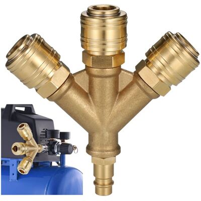 OEM Compresor De Manguera De Aire, Accesorio De Aire Comprimido De 3 Vías Con 3 Conectores, Conector De Manguera De Aire Roscado De 1/4, Distribuidor De Aire Comprimido De Latón, Distribuidor De Aire En Y OEM Compresor De Manguera De Aire, Accesorio De Aire Comprimido De 3 Vías Con 3 Conectores, Conector De Manguera De Aire Roscado De 1/4, Distribuidor De Aire Comprimido De Latón, Distribuidor De Aire En Y