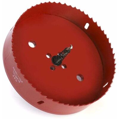 OEM Corona Bimetálica Ø 150 Mm, Acero Rápido Hss M42, Con Vástago Hexagonal Y Broca Para Aluminio, Hierro Y Madera Corona Y Broca OEM Corona Bimetálica Ø 150 Mm, Acero Rápido Hss M42, Con Vástago Hexagonal Y Broca Para Aluminio, Hierro Y Madera Corona Y Broca
