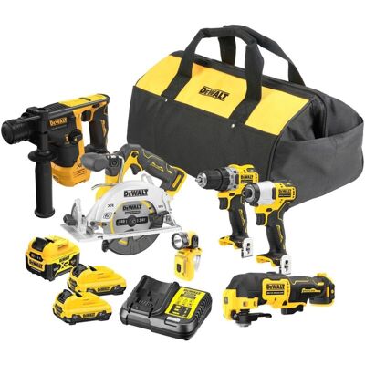 Dewalt - Combi Set - 6 Piezas Starter Set 12v Con 1 Batería 5.0ah + 2x 2.0ah - Cargador - Bolsa De Transporte - Dck611p1d2-qw Dewalt - Combi Set - 6 Piezas Starter Set 12v Con 1 Batería 5.0ah + 2x 2.0ah - Cargador - Bolsa De Transporte - Dck611p1d2-qw