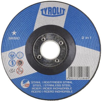 Tyrolit Basic 2 en 1 Disco abrasivo 22-23mm - Rueda de molienda Tyrolit Basic 2 en 1 Disco abrasivo 22-23mm - Rueda de molienda