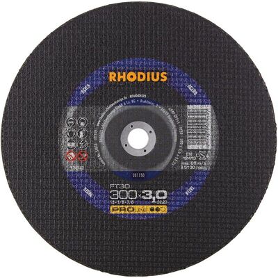 Disco de Corte Rhodius FT30 - Acero, Rápido, Duradero Disco de Corte Rhodius FT30 - Acero, Rápido, Duradero