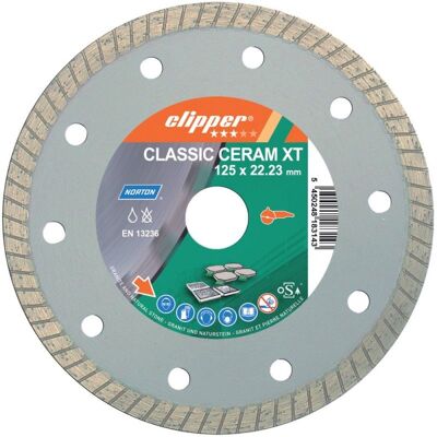 Disco de diamante Symantec Clipper - Turbo cerámico - 115mm x 22,23mm - Disco de diamante para materiales densos Disco de diamante Symantec Clipper - Turbo cerámico - 115mm x 22,23mm - Disco de diamante para materiales densos