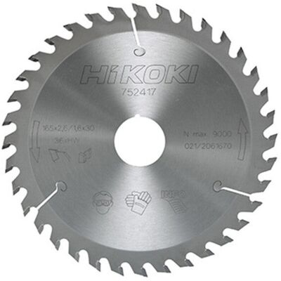 Hikoki 216x30mm Hoja de Sierra Circular 36T - Herramienta para cortar madera Hikoki 216x30mm Hoja de Sierra Circular 36T - Herramienta para cortar madera