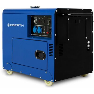 Generador Eléctrico Diésel De 5000 Vatios, Generador De Energía Con Motor Diésel De 10 Cv, 4 Tiempos, Arranque Eléctrico, 2x 230v, 1x 12v, Regulador De Tensión Automático Avr, Generador De Ener - Eberth Generador Eléctrico Diésel De 5000 Vatios, Generador De Energía Con Motor Diésel De 10 Cv, 4 Tiempos, Arranque Eléctrico, 2x 230v, 1x 12v, Regulador De Tensión Automático Avr, Generador De Ener - Eberth
