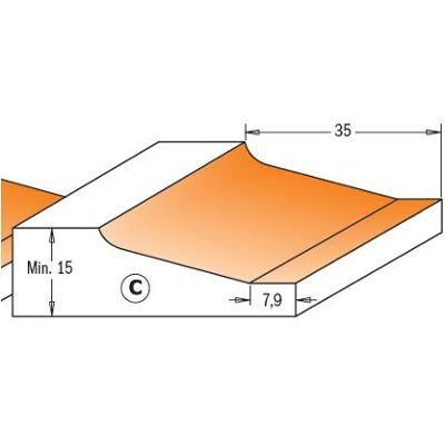 CMT 890.503.11 Fresa Para Plafones Hor.c/rodam.hm S=12.7 D=82.5x15 (c) CMT 890.503.11 Fresa Para Plafones Hor.c/rodam.hm S=12.7 D=82.5x15 (c)