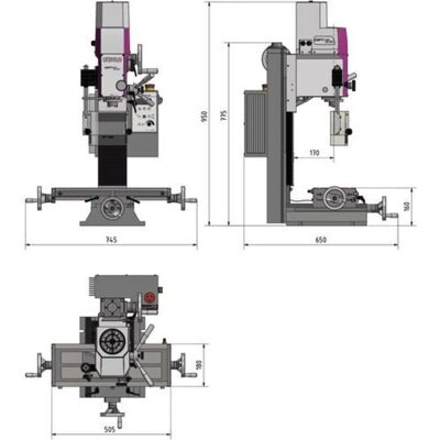 Fresadora Opti Mh 22 V Optimum Fresadora Opti Mh 22 V Optimum
