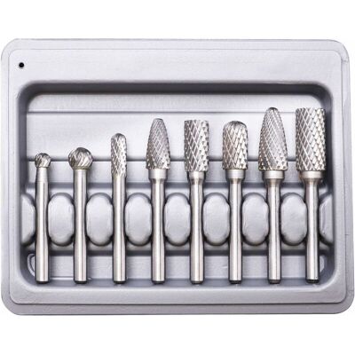 OEM Fresas Rotativas De Tungsteno De Doble Corte, 8 Piezas De Carburo Sólido De Acero De Tungsteno De Doble Corte, Vástago De 6 Mm Para Herramientas Rotativas, Taladro Eléctrico - Ct OEM Fresas Rotativas De Tungsteno De Doble Corte, 8 Piezas De Carburo Sólido De Acero De Tungsteno De Doble Corte, Vástago De 6 Mm Para Herramientas Rotativas, Taladro Eléctrico - Ct