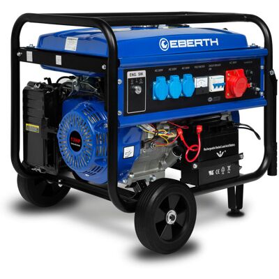 Eberth Generador De Energía Gasolina Emergencia 5500 Vatios 9,56kw Arranque Eléctrico Eberth Generador De Energía Gasolina Emergencia 5500 Vatios 9,56kw Arranque Eléctrico