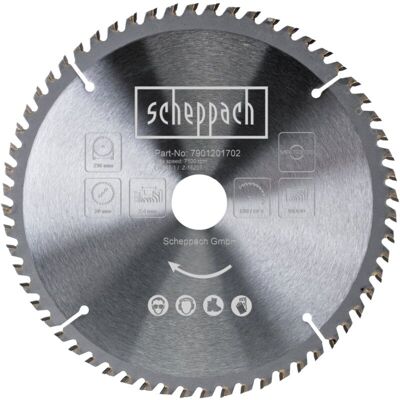 Scheppach - Hoja Circular 216x30x1,8 Mm 60t Para Madera Para Ingletadora Hm216 Scheppach - Hoja Circular 216x30x1,8 Mm 60t Para Madera Para Ingletadora Hm216