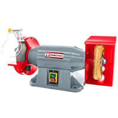 Amaladora De Banco Con Rueda Y Cepillo Metalico Holzmann Dsm200ds 230v Amaladora De Banco Con Rueda Y Cepillo Metalico Holzmann Dsm200ds 230v