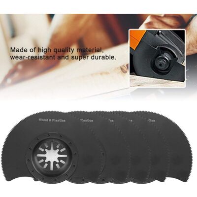 OEM Juego De 5 Hojas De Sierra Circular Universales Oscilantes Para Múltiples Herramientas, Accesorios Para Reparación De Plástico, Madera Y Metal Blando OEM Juego De 5 Hojas De Sierra Circular Universales Oscilantes Para Múltiples Herramientas, Accesorios Para Reparación De Plástico, Madera Y Metal Blando