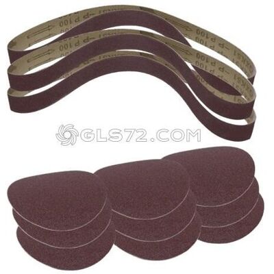 Scheppach - Kit 12 Nastros Y Discos Abrasivos Para Bts700 Scheppach - Kit 12 Nastros Y Discos Abrasivos Para Bts700