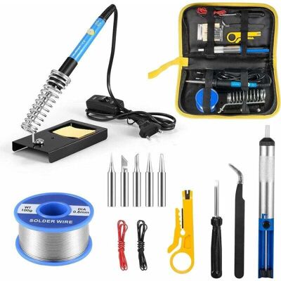 OEM Kit De Soldadura Completo Con Soldador De 220 V, 5 Puntas, Bomba Desoldadora Y Soporte. Ideal Para Principiantes Y Profesionales. OEM Kit De Soldadura Completo Con Soldador De 220 V, 5 Puntas, Bomba Desoldadora Y Soporte. Ideal Para Principiantes Y Profesionales.