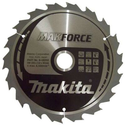 Makita Accesorios - Hoja De Sierra Para Madera 235x30 Mm, 18 Dientes B-08252 Makita Accesorios - Hoja De Sierra Para Madera 235x30 Mm, 18 Dientes B-08252