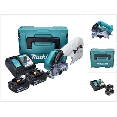 Makita Dcc 500 Rt Sierra Circular De Diamante Sin Cable 18 V - 125 Mm - Sin Escobillas + 2x Baterías 5.0 Ah + Cargador + Makpac Makita Dcc 500 Rt Sierra Circular De Diamante Sin Cable 18 V - 125 Mm - Sin Escobillas + 2x Baterías 5.0 Ah + Cargador + Makpac