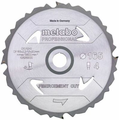 Metabo Corte Profesional de Fibrocemento 628297000 Hoja de sierra circular 190 x 30 x 1.6 mm - Tipo de producto Metabo Corte Profesional de Fibrocemento 628297000 Hoja de sierra circular 190 x 30 x 1.6 mm - Tipo de producto