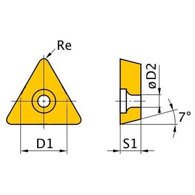 Plaquitas De Corte Hm, 12mm, Tcmt110204-28, 5 Unidades Optimum 3441762 Plaquitas De Corte Hm, 12mm, Tcmt110204-28, 5 Unidades Optimum 3441762
