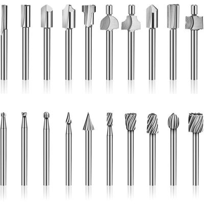 OEM Brocas Para Fresadora Hss, 20 Piezas, Vástago De 3 Mm (1/8"), Kit De Accesorios Para Fresadora De Madera, Brocas Para Fresadora Dremel, Foredom, Multiherramienta Rotativa Proxxon. -crezuo OEM Brocas Para Fresadora Hss, 20 Piezas, Vástago De 3 Mm (1/8"), Kit De Accesorios Para Fresadora De Madera, Brocas Para Fresadora Dremel, Foredom, Multiherramienta Rotativa Proxxon. -crezuo