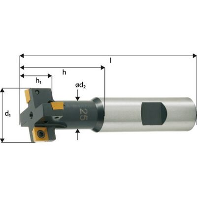 Fp - Fresa Para Ranuras T - Regar Central, Ø D1 : 25 Mm, Zc 2, Número De Dientes 4, Dimensiones Ø D2 : 13 Mm, Dimensiones L : 82 Mm, Ø De Mango : 16 Mm Fp - Fresa Para Ranuras T - Regar Central, Ø D1 : 25 Mm, Zc 2, Número De Dientes 4, Dimensiones Ø D2 : 13 Mm, Dimensiones L : 82 Mm, Ø De Mango : 16 Mm