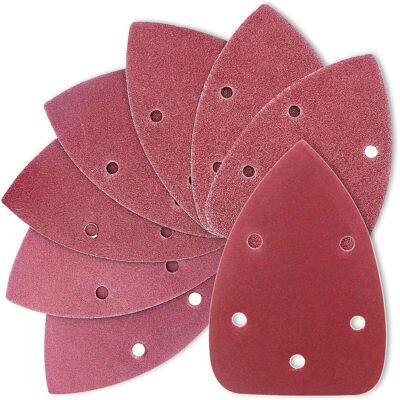 XISRENS 56 Hojas De Lija Multigrano Para Lijadoras: Papel De Lija De Grano 60, 80, 120, 180, 240, 320, 400, 5 Agujeros. XISRENS 56 Hojas De Lija Multigrano Para Lijadoras: Papel De Lija De Grano 60, 80, 120, 180, 240, 320, 400, 5 Agujeros.