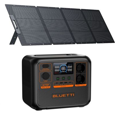 Kit Bluetti Ac70p Con Panel Solar 220 W - 864wh Lifepo4, Generador Solar 2x1000w Kit Bluetti Ac70p Con Panel Solar 220 W - 864wh Lifepo4, Generador Solar 2x1000w