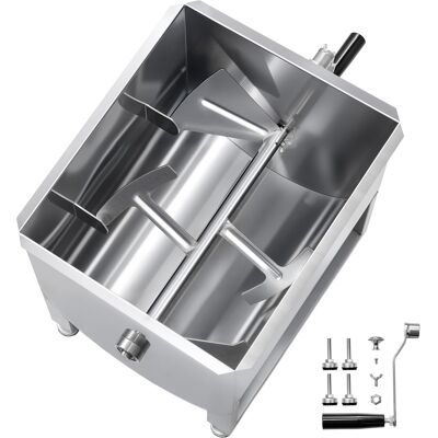 Mophorn Mezcladora De Carne Manual Tanque De 80l Equipo De Procesamiento De Carne Mezcla Máxima De 36kg Mezcladora De Salchichas De Acero Inoxidable Batidora De Carne Con Tapa, Reductor De Engranajes Mophorn Mezcladora De Carne Manual Tanque De 80l Equipo De Procesamiento De Carne Mezcla Máxima De 36kg Mezcladora De Salchichas De Acero Inoxidable Batidora De Carne Con Tapa, Reductor De Engranajes
