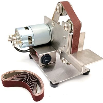 OEM Amoladora Multifuncional, Mini Lijadora De Banda Eléctrica, Amoladora De Pulido Diy, Afilador De Bordes De Corte (plateado, Tipo 1) OEM Amoladora Multifuncional, Mini Lijadora De Banda Eléctrica, Amoladora De Pulido Diy, Afilador De Bordes De Corte (plateado, Tipo 1)