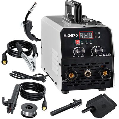 OEM Soldadora Mig-270, Inversor 3 En 1 Mig/mma/tig, Potente Salida De 220 V, Segura Y Portátil Para Soldadura Doméstica. OEM Soldadora Mig-270, Inversor 3 En 1 Mig/mma/tig, Potente Salida De 220 V, Segura Y Portátil Para Soldadura Doméstica.