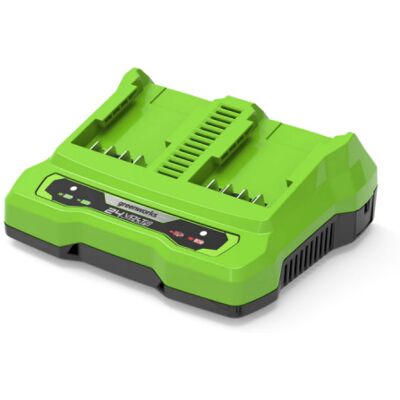 Greenworks - Cargador De 24v 4.0ah De Alto Rendimiento G24x2uc2 Greenworks - Cargador De 24v 4.0ah De Alto Rendimiento G24x2uc2
