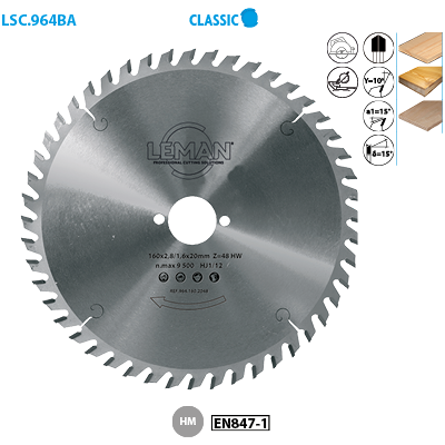 Leman - Hoja de sierra circular - 210mm, 64 dientes, 30mm buje - Hoja de sierra Leman - Hoja de sierra circular - 210mm, 64 dientes, 30mm buje - Hoja de sierra