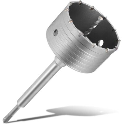 OEM Sierra De Corona Para Hormigón De 105 Mm (4-1/8") Con Varilla De Conexión Sds Plus De 220 Mm, Juego De Brocas De Acero De Tungsteno Para Hormigón, Cemento, Piedra, Ladrillo Y Paredes De Adobe - Crezuo OEM Sierra De Corona Para Hormigón De 105 Mm (4-1/8") Con Varilla De Conexión Sds Plus De 220 Mm, Juego De Brocas De Acero De Tungsteno Para Hormigón, Cemento, Piedra, Ladrillo Y Paredes De Adobe - Crezuo