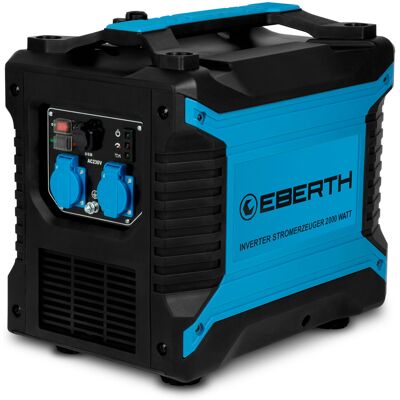 Eberth - Generador De Corriente Inverter 2000w 3cv, 2x Generador 230v Con Motor De Gasolina De 4 Tiempos, 2x Usb, Generador De Corriente Portátil, Central Eléctrica Portátil 78,8cc 1 Cilindro Eberth - Generador De Corriente Inverter 2000w 3cv, 2x Generador 230v Con Motor De Gasolina De 4 Tiempos, 2x Usb, Generador De Corriente Portátil, Central Eléctrica Portátil 78,8cc 1 Cilindro