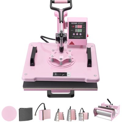 Vevor - Máquina De Prensado Por Calor, 12 X 15 Pulgadas, 8 En 1, Con Prensa De Vaso De 6 A 30 Oz, Prensado De Camisetas Con Giro De 360°, Control Digital Preciso, Para Camisetas, Tazas, Sombreros Vevor - Máquina De Prensado Por Calor, 12 X 15 Pulgadas, 8 En 1, Con Prensa De Vaso De 6 A 30 Oz, Prensado De Camisetas Con Giro De 360°, Control Digital Preciso, Para Camisetas, Tazas, Sombreros