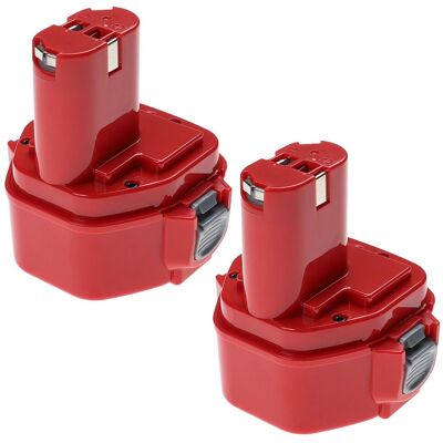 Extensilo - 2x Batería Compatible Con Makita 6217dwdle, 6223d, 6223de, 6223dw, 6223dwe, 6227d Herramientas Eléctricas (3300 Mah, Nimh, 12 V) Extensilo - 2x Batería Compatible Con Makita 6217dwdle, 6223d, 6223de, 6223dw, 6223dwe, 6227d Herramientas Eléctricas (3300 Mah, Nimh, 12 V)