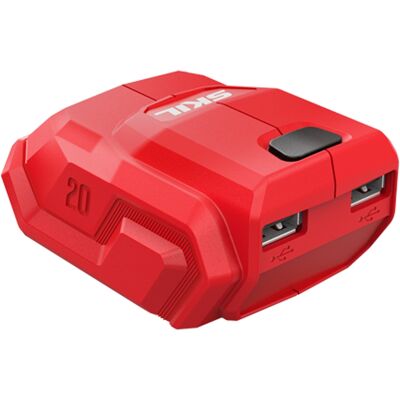 Adaptador De Carga De Baterías De Litio Skil 3162ca 20v Con 2 Puertos Usb Adaptador De Carga De Baterías De Litio Skil 3162ca 20v Con 2 Puertos Usb