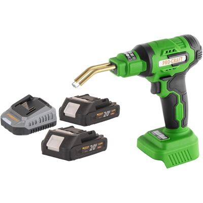 Soldador De Plástico A Batería Procraft Cs40-bb 20 V 600 °c 0,7 - 1,1 A + 2 Baterías De 2,0 Ah + Cargador + Maletín Soldador De Plástico A Batería Procraft Cs40-bb 20 V 600 °c 0,7 - 1,1 A + 2 Baterías De 2,0 Ah + Cargador + Maletín