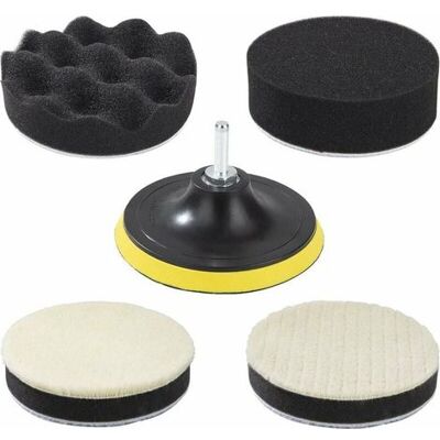 SIOKS Kit De Pulido Para Coches, Esponja De Pulido, Almohadillas De Pulido Con Adaptador Para Taladro, 125 Mm/5 Pulgadas, Disco De Pulido, Almohadillas De Pulido Para Compuestos Automotrices Para Coches, Pu SIOKS Kit De Pulido Para Coches, Esponja De Pulido, Almohadillas De Pulido Con Adaptador Para Taladro, 125 Mm/5 Pulgadas, Disco De Pulido, Almohadillas De Pulido Para Compuestos Automotrices Para Coches, Pu