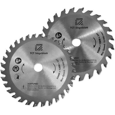 Holzmann - Juego 2 Discos Widia Hm 89x10 Z24+32 Para Sega Tas89m Ksb8910z24/32/1+1 Holzmann - Juego 2 Discos Widia Hm 89x10 Z24+32 Para Sega Tas89m Ksb8910z24/32/1+1