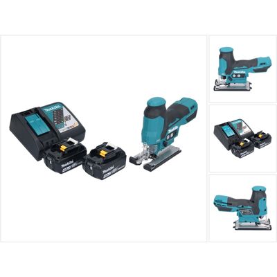 Sierra De Vaivén Sin Cable Makita Djv 185 Rm 18 V Sin Escobillas + 2x Batería Recargable 4,0 Ah + Cargador Sierra De Vaivén Sin Cable Makita Djv 185 Rm 18 V Sin Escobillas + 2x Batería Recargable 4,0 Ah + Cargador