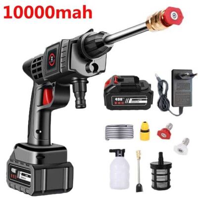 OEM Hidrolimpiadora Inalámbrica De Alta Presión De 50 Bares Para Jardín Con Pistola De Agua, Compatible Con Baterías Makita De 21 V. OEM Hidrolimpiadora Inalámbrica De Alta Presión De 50 Bares Para Jardín Con Pistola De Agua, Compatible Con Baterías Makita De 21 V.