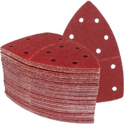 SIOKS Triángulos De Lijado │ 25 Piezas │ 11 Agujeros │ 105 X 152 Mm │ Grano 180 │ Para Lijadoras Múltiples │ Hojas Abrasivas │ Papel De Lija SIOKS Triángulos De Lijado │ 25 Piezas │ 11 Agujeros │ 105 X 152 Mm │ Grano 180 │ Para Lijadoras Múltiples │ Hojas Abrasivas │ Papel De Lija