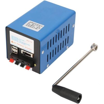 OEM Generador Portátil De Manivela De 20 W – Fuente De Alimentación De Emergencia Para Acampada Y Supervivencia – Funcionamiento Silencioso – Peso: 758 G OEM Generador Portátil De Manivela De 20 W – Fuente De Alimentación De Emergencia Para Acampada Y Supervivencia – Funcionamiento Silencioso – Peso: 758 G