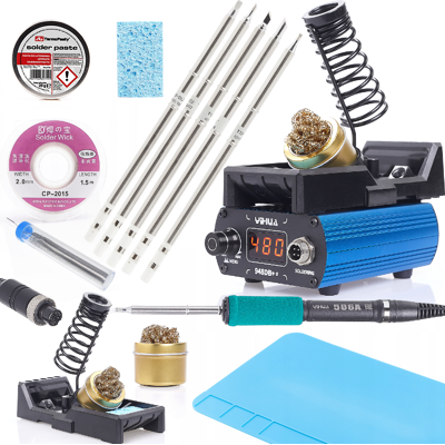 OEM Estación De Soldadura De Precisión Para Puntas Con Calentador Incorporado T12 Yihua 948db+ii + 4 Puntas T12 + Alfombrilla + Estaño + Pasta + Trenza OEM Estación De Soldadura De Precisión Para Puntas Con Calentador Incorporado T12 Yihua 948db+ii + 4 Puntas T12 + Alfombrilla + Estaño + Pasta + Trenza