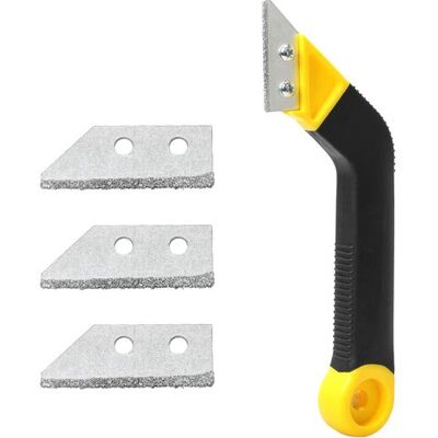 ENLENK Sierra Para Lechada De Azulejos, Sierra De Inglete Con 3 Hojas De Repuesto Adicionales, Herramienta De Extracción De Lechada Para La Limpieza De Azulejos ENLENK Sierra Para Lechada De Azulejos, Sierra De Inglete Con 3 Hojas De Repuesto Adicionales, Herramienta De Extracción De Lechada Para La Limpieza De Azulejos
