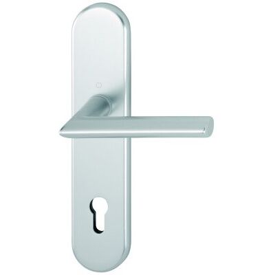 Conjunto de manillas de puerta larga de aluminio Hoppe Stockholm - Interior - Plateado Conjunto de manillas de puerta larga de aluminio Hoppe Stockholm - Interior - Plateado