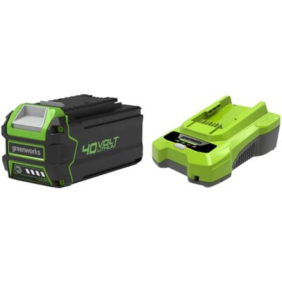 Pack Greenworks 40v - 1 Batería 4,0ah Litio-ion - 1 Cargador Pack Greenworks 40v - 1 Batería 4,0ah Litio-ion - 1 Cargador