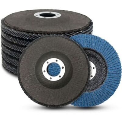 GOTRAYS Disco Abrasivo De 125 Mm – Granulometría 40/60/80/120 – Para Desbarbar Y Pulir Metal, Madera Y Pintura – Paquete De 8 Discos Abrasivos Azules GOTRAYS Disco Abrasivo De 125 Mm – Granulometría 40/60/80/120 – Para Desbarbar Y Pulir Metal, Madera Y Pintura – Paquete De 8 Discos Abrasivos Azules