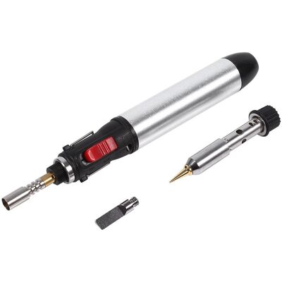 OEM Soldador Tipo Bolígrafo, Kit De Soldador Inalámbrico De Gas Butano 4 En 1 Con Soplete De Soldadura De Temperatura Ajustable (gas No Incluido). OEM Soldador Tipo Bolígrafo, Kit De Soldador Inalámbrico De Gas Butano 4 En 1 Con Soplete De Soldadura De Temperatura Ajustable (gas No Incluido).