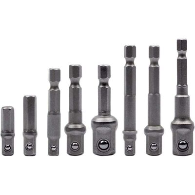 OEM Juego De 8 Adaptadores De Vaso, Adaptador Hexagonal De 1/4" A 1/4", 3/8", 1/2" Para Taladros Y Destornilladores Inalámbricos, Vasos Y Portapuntas - Crezuo OEM Juego De 8 Adaptadores De Vaso, Adaptador Hexagonal De 1/4" A 1/4", 3/8", 1/2" Para Taladros Y Destornilladores Inalámbricos, Vasos Y Portapuntas - Crezuo